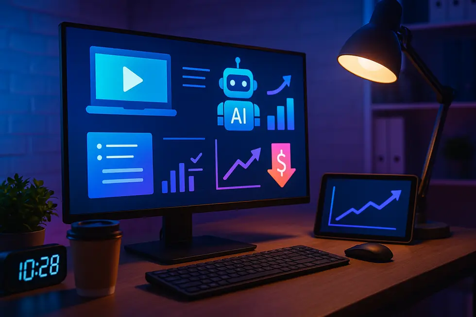 AI tối ưu hóa chi phí và thời gian cho thiết kế nội dung đào tạo.