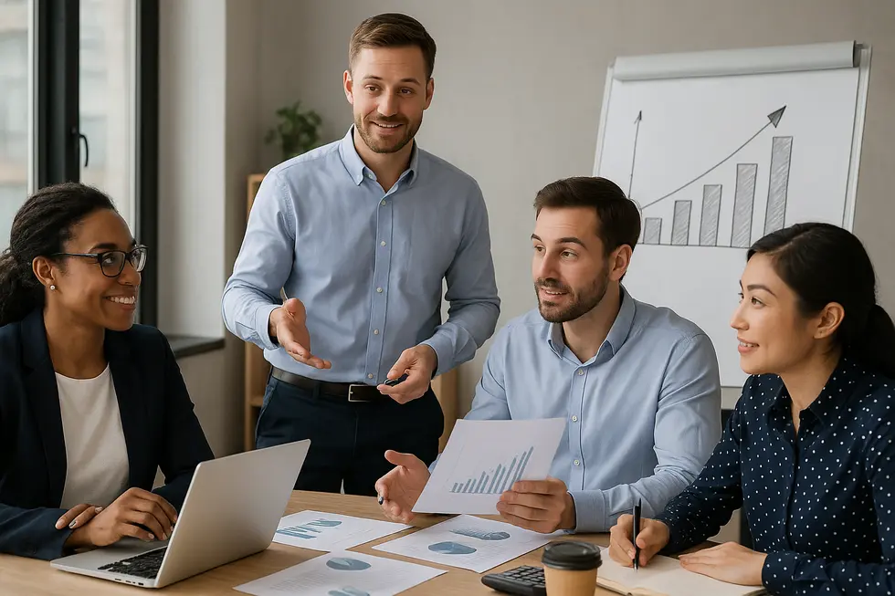 Một buổi đào tạo giảng viên nội bộ tập trung vào trao đổi kiến thức và phát triển kỹ năng.