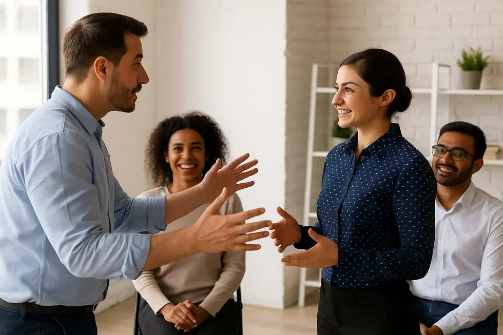 Giảng viên nội bộ truyền tải kiến thức chuyên môn một cách hiểu quả.