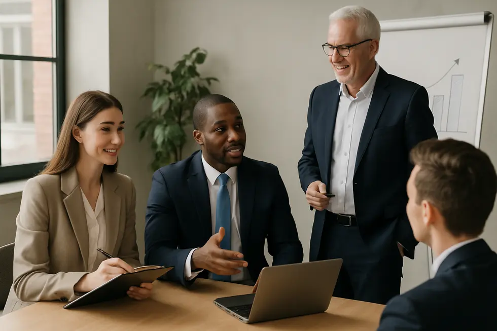 An integrated view of coaching, mentoring, and training in a business environment.