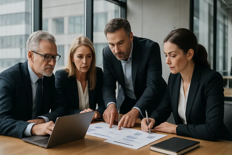 Sơ đồ phát triển chiến lược doanh nghiệp của CEO với sự hỗ trợ từ cố vấn.