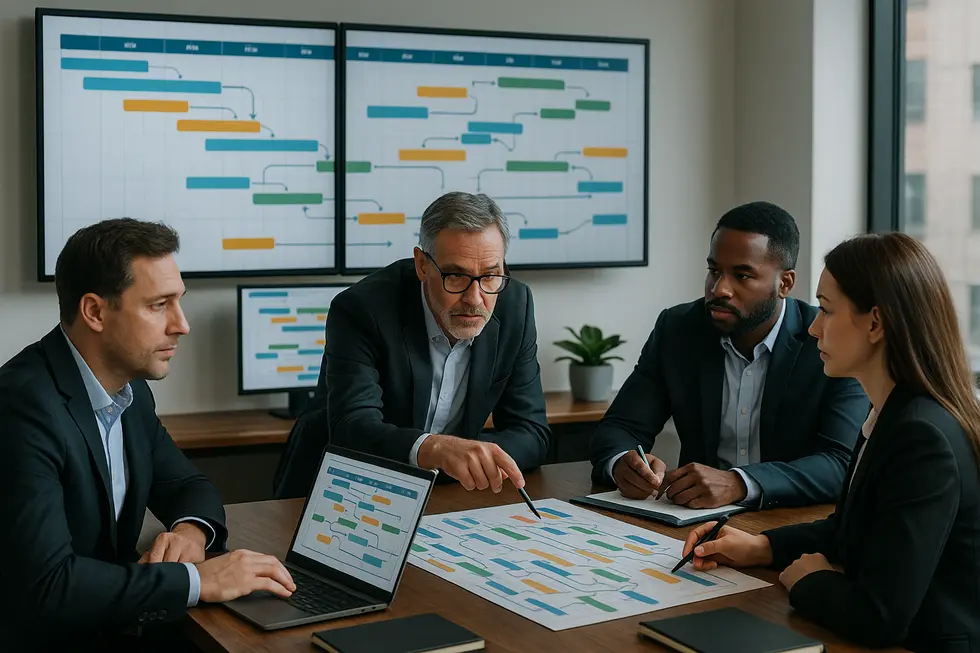 Các giám đốc điều hành phân tích xu hướng thị trường để hỗ trợ CEO.