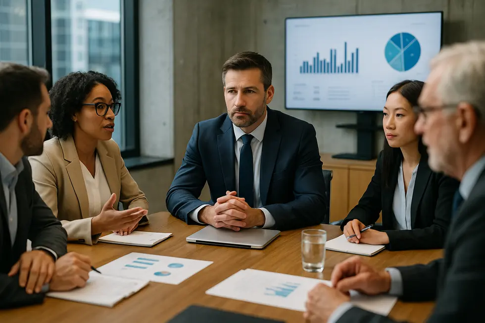 Hình ảnh buổi họp chiến lược của CEO cùng đội ngũ.