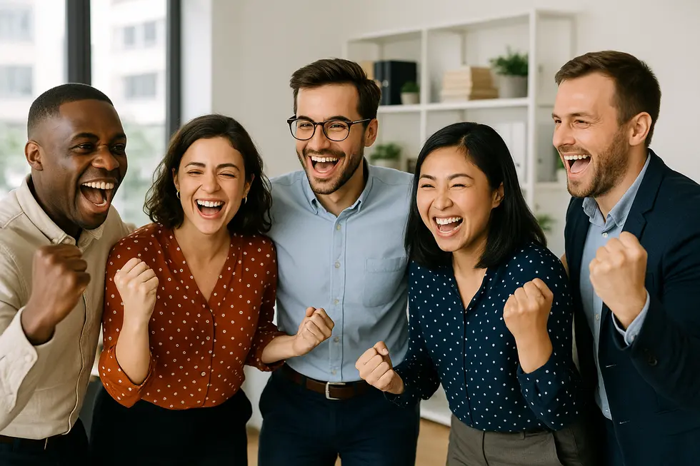 A team-building session that fosters internal training and collaboration.