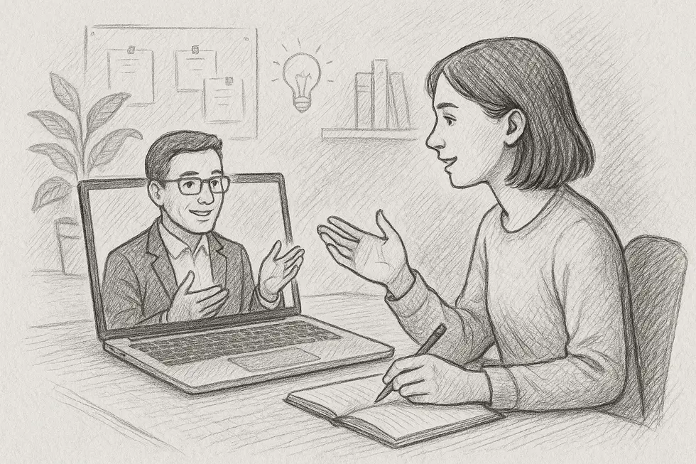 Chuyên gia Coaching đang hướng dẫn một nhóm nhân viên.