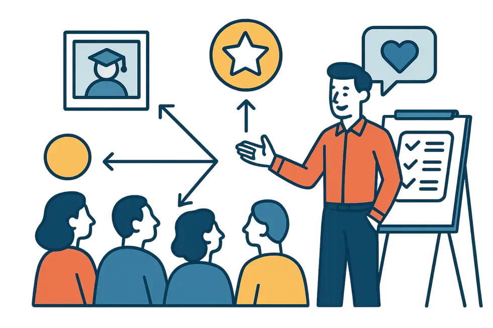 Định hình thương hiệu cá nhân bắt đầu từ những giá trị thực và kết nối sâu với học viên.