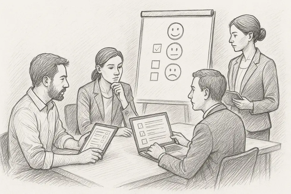 Những nhà lãnh đạo xác định mục tiêu và lập kế hoạch đào tạo chi tiết.