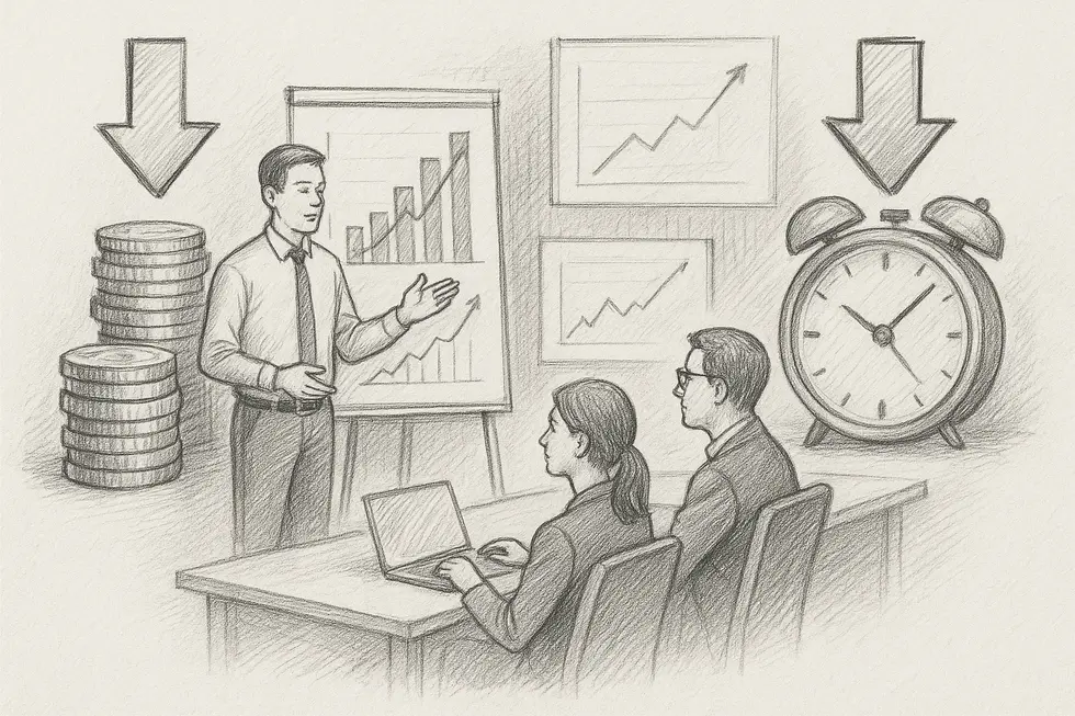 Nhóm chuyên gia đang tùy chỉnh nội dung đào tạo theo nhu cầu doanh nghiệp.