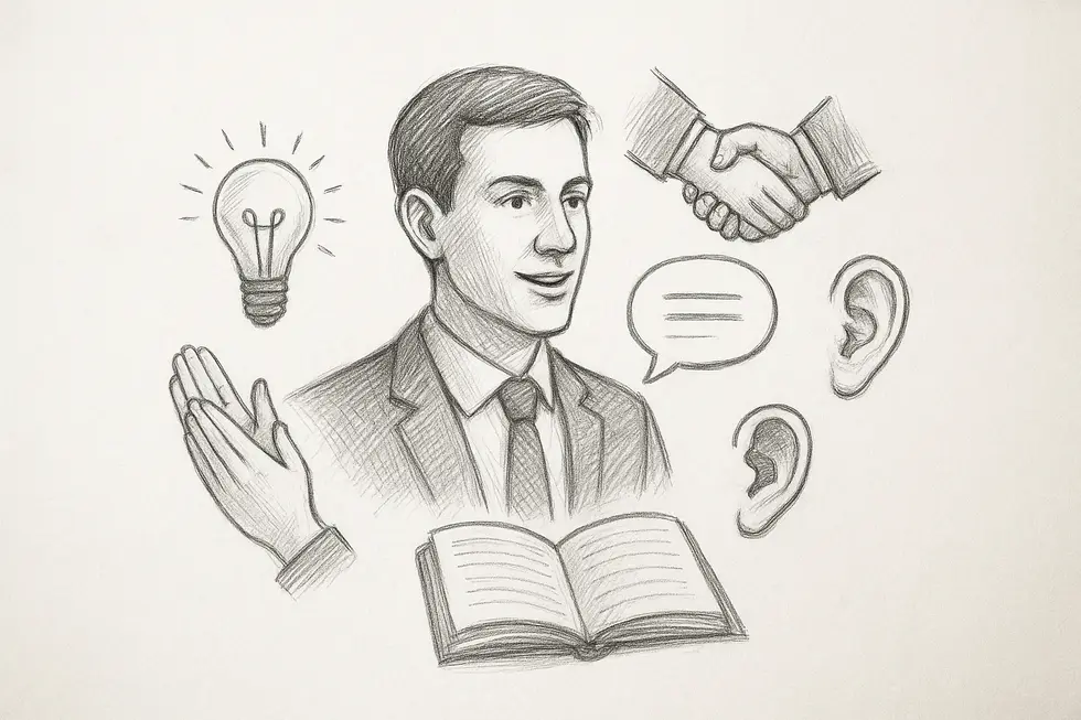 Hình ảnh minh họa sự chuyển đổi từ chuyên gia đến trainer.