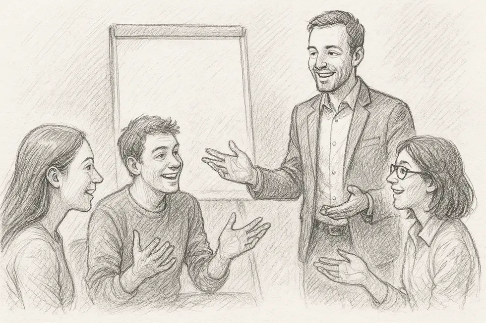 Trainer thể hiện tự tin khi xác định rõ giá trị cốt lõi của mình.