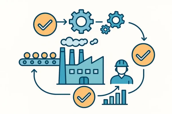 Tổng quan nhà máy ứng dụng TPM hiệu quả.