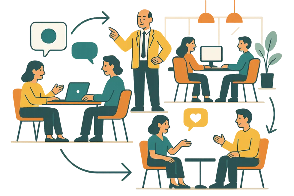 Văn hóa huấn luyện tạo nên môi trường làm việc tích cực, gắn kết và liên tục phát triển.