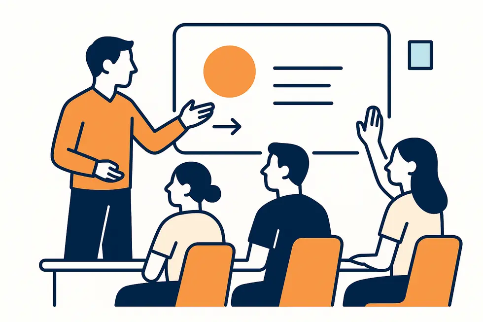 Học viên tham gia vào hoạt động tương tác tại VMP Academy.