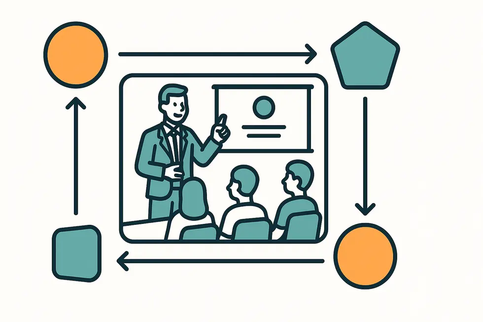 Lớp học sôi động tại VMP Academy với giảng viên và học viên.