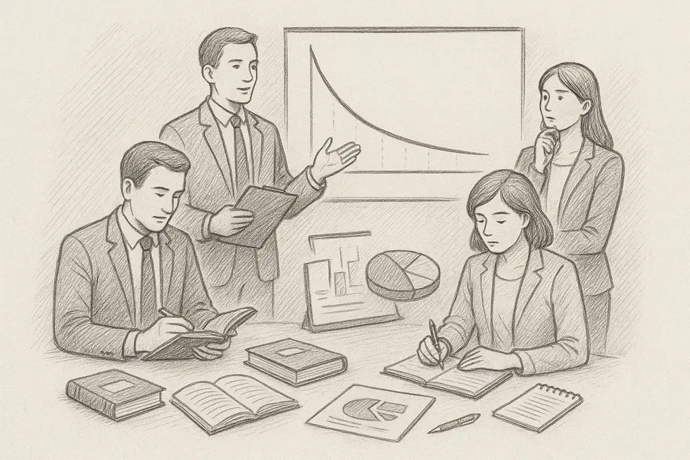 Cách làm việc nhóm để củng cố kiến thức sau buổi đào tạo.