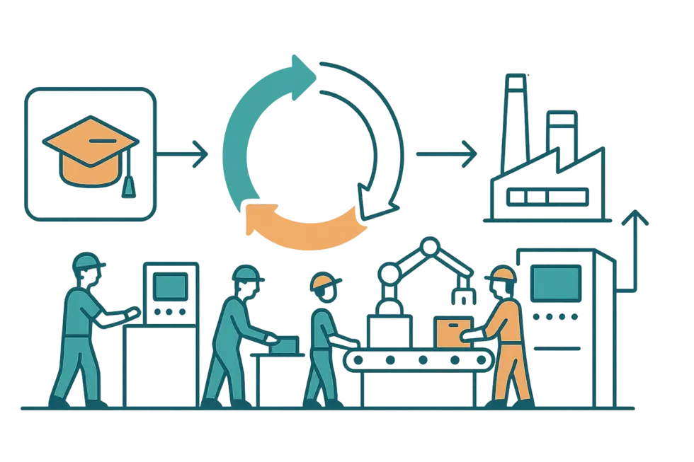 Nhà máy sản xuất hiện đại với mô hình TPM hiệu quả.
